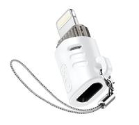 Adaptateur USB C Femelle vers Lightning Mâle Design Ultra-compact XO Blanc