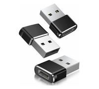 Adaptateur USB C Femelle vers USB A Mâle 3-Pack,Chargeur Type C USB A Convertir pour Apple Watch 7,iPhone 11 12 13 Pro Max SE 3,14,iPad Air 5 Mini 6,8,Samsung Galaxy S21 S22 Z Fold Flip 4-kartokner