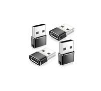 Adaptateur USB-C Femelle vers USB-A Mâle (Lot de 4) - Supporte la Charge Rapide PD