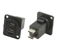 Adaptateur USB-C® femelle vers USB-C® mâle Cliff CP30212MB 1 pc(s)