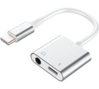 Adaptateur Audio Renforcé USB C 100W PD vers Jack 3.5mm + Charge USB C Blanc + Garantie à vie Force Power Lite
