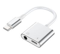Adaptateur USB C FORCE POWER USB-C/Jack 3.5+USB C 100W Renforcé