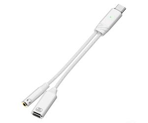 Adaptateur USB C haute résolution 48 kHz vers 3,5 mm 100 W pour pd haute | Charge et écoute simultanées, 100 W pour le passage PD, zéro latence audio, ajustement de type C