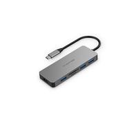 Adaptateur USB-C HUB , 6 en 1 , compatible Macbook air/pro - Gris