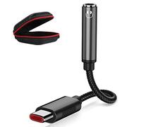 Adaptateur USB C Jack 3,5mm,Adaptateur Jack USB Type C Audio DAC Chipset pour iPhone 17 16 Galaxy A36 A56 A17 A16 A55 S26 Ultra S25 Ultra FE pour Oneplus 15 pour Xiaomi 14T Pro 13T Pro Pixel 9Pro 10a