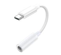 Adaptateur USB C Jack 3.5mm - Connecteur Type C pour Casque Aux | Raccord Audio Numérique pour Écouteurs | pour 15/16, Galaxy S24, Pixel 8, Pro, Autoradio.