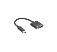 Adaptateur USB-C / Jack Audio + Micro - Carte son externe compatible Windows/Mac/Chrome OS Linux - plug & play