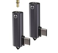 Adaptateur USB C Jack Vers 3.5mm Casque (Lot De 2)pour Apple Pour IPhone 16 15 IPad Pro Air4 Compatible Avec Samsung Galaxy S24 S23 DAC écouteur Câble Audio Prise Type C Connecteur AUXiliaire Voiture