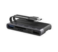 Adaptateur USB C Lightning 6en1 Lecteur Carte SD Micro SD USB3.0 2.0 Multiport Type C Chargeur Câble Jack pour Apple iphone 16 15 14 pour ipad Compatible avec Samsung Card Reader Mémoire Transfert TF