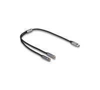 DeLock Adaptateur USB-C vers double jack pour entrée et sortie audio