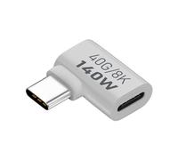 Adaptateur USB C mâle femelle vertical USB type C Extender Adapter | Connecteur à angle droit 8K 60Hz vidéo réutilisable pour Smart Tablet, smartphone, ordinateur portable, ordinateur, moniteur