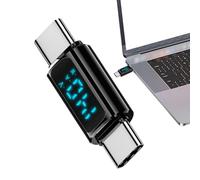 Adaptateur USB C mâle mâle, connecteur USB C C - Adaptateur C 140 W avec Affichage numérique - Convertisseur de câble de Chargeur de Charge Rapide, Passage vidéo 8K à 60 Hz, Vitesse de 40 Gbit