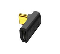 Adaptateur USB C Mâle vers Femelle Coudé 90 degrés 240W Synchro 40Gbps Vidéo 8K