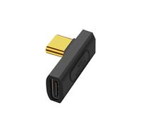 Adaptateur USB C Mâle vers Femelle Coudé horizontal 240W Synchro 40Gbps Vidéo 8K