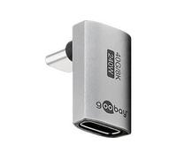 Adaptateur USB-C Mâle vers USB-C Femelle coudé à 90°, Long
