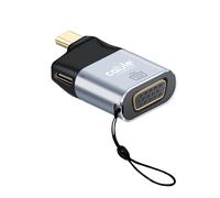 Adaptateur USB C mâle vers VGA 1080P@60Hz femelle + port USB C femelle 65W PD 3.0 | Convertisseur VGA en aluminium compatible avec Thunderbolt 3/4, iPhone, Macbook, iPad, Samsung, ec