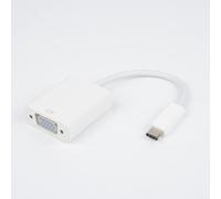 Adaptateur USB-C mâle /VGA femelle Connecrteurs en nickel Pour Macbook et PC Plug & Play