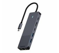 Adaptateur USB-C Multiport , 6-in-1, gris