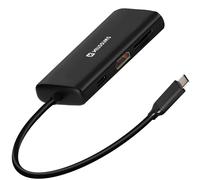 Adaptateur USB-C Multiport 8-en-1 avec Ethernet Power Delivery 100W Noir