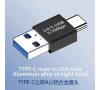 Adaptateur USB C OTG coudé à 90/180 degrés, convertisseur USB C Type C mâle vers USB mâle, connecteur USB-C 3.0 en forme de U pour ordinateur et téléphone 10G-1 PCS-A-C Forward
