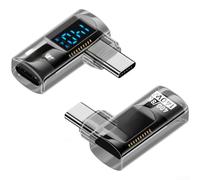 Adaptateur USB C, PD3 140 W, connecteur d'affichage numérique, transfert de données 40 Gbit/s, sortie vidéo 8K/60 Hz, alimentation réelle pour ordinateur portable et téléphone (B)