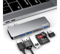 Adaptateur USB-C pour MacBook Pro/MacBook Air M1/M2/M3 (2023, 2022, 2021) 13", 15" et 16", hub USB-C 6 en 1 pour MacBook Pro
