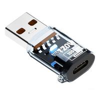 Adaptateur USB C pour vers USB A pour affichage Numérique pour puissance(Blue)