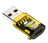 Adaptateur USB C pour vers USB A pour affichage Numérique pour puissance(Yellow)