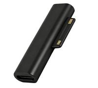 Adaptateur USB C Surface, Type C vers Port de Charge Magnétique 45W 15V/3A, Connecteur Surface vers Adaptateur de Charge USB-C pour Microsoft Pro 9/8/7/6/5/4/3/X, Laptop, Go 3
