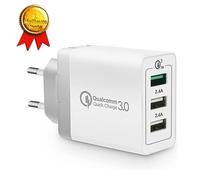 Adaptateur USB C - TD® - 3 ports - Chargeur 18W - Compatible iPhone et Android - Blanc