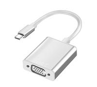 Adaptateur USB C (Thunderbolt 3) vers VGA, Adaptateur Type C 3.1 Mâle vers VGA Femelle, Compatible avec MacBook Pro 2019/2020/2021, MacBook Air, iPad Pro, Samsung Galaxy