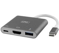 Adaptateur USB-C T'nB vers HDMI , 1x USB-A ,1x USB-C (Gris)