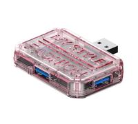 Adaptateur USB C transparent avec port HDTV 4K PD100W Charge rapide des données 5 Gbps Synchronisation Multiports Hub