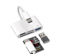 Adaptateur USB C USB 3.0 Lecteur de Carte SD Micro SD 4 en 1 Hub Card Reader Chargeur pour Apple Iphone 15 Ipad Macbook Air Compatible avec Samsung Station d'accueil OTG Multiprise Ordinateur PC