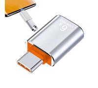 Adaptateur USB C USB 3.1, convertisseur de Port C, Adaptateur de téléphone Portable, d'aluminium, Design Compact, de données Haute Vitesse pour Smartphones, tablettes et