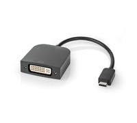 Adaptateur USB-C™ | USB 3.2 Gen 1 | USB-C™ mâle | DVI-D 24+1-pin femelle | 1080p | 0.20 m | Rond | Nickelé | PVC | Noir | Boîte