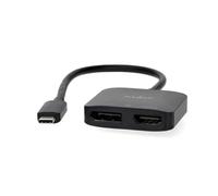 Adaptateur USB-C™ | USB 3.2 Génération 1 | USB-C™ mâle | Sortie DisplayPort femelle/HDMI™ | 8K à 30 Hz | 0,20 m | Rond | Nickelé | Noir | Boîte