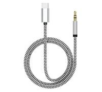 Adaptateur USB-C vers 3,5 mm Jack & Aux - Câble Audio USB-C à 3,5 mm compatible avec iPhone,galaxy'série, Autoradio, Home-Cinéma, Haut-Parleurs, Casques - DAC Intégré, Anti-Bruit, Compatible Universel
