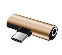 Adaptateur USB C vers 3,5 mm pour casque portable de type C vers port de charge convertisseur USB 3,5 mm Dongle Splitter