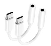 Adaptateur USB C vers audio 3,5 mm - Adaptateur de prise casque pour iPhone 16/16 Pro/15/15 Pro/Pro Max/Plus, câble auxiliaire de type C compatible avec iPad, MacBook, Samsung Galaxy S24/S23/S22