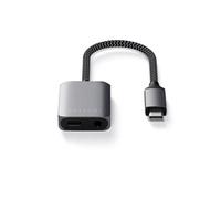 ADAPTATEUR USB-C VERS AUDIO JACK 3.5 MM ET USB-C PD (30W)