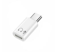 Adaptateur USB C vers Audio pour iPhone 17/16/15, pour iPad Air/Mini 6, Samsung Galaxy - Convertisseur Hi-FI avec Télécommande Inline, sans Charge ni Données, Blanc