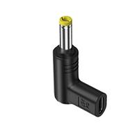 Adaptateur USB C vers CC de type C - Adaptateur USB de type C vers DC, adaptateur 15 V type C femelle vers DC, coudé | Type C femelle vers 5,5 x 2,5 mm, 5,2 x 2,1 mm, 4,8 x 1,7 mm, 4,0 x 1,7 mm, 3,5 x