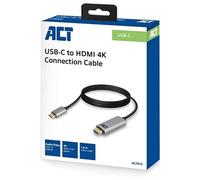 Adaptateur USB-C vers DisplayPort - 4 K @ 60 Hz, Longueur du câble : 0,15 m, boîtier en Aluminium.