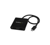 StarTech.com Adaptateur USB-C vers Double HDMI, Hub USB Type-C Multi-Moniteur MST, Double Extender / Splitter d'Affichage HDMI 4K 30Hz pour Ordinateur Portable, HDR, Câble Intégré Extra-Long - Windows Uniquement