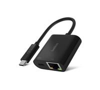 Adaptateur USB C vers Ethernet 1000 Mbits et USB C Recharge 60W Noir