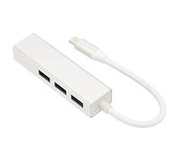 Adaptateur USB C vers Ethernet, Adaptateur Réseau LAN USB 3.0 vers Gigabit Ethernet avec 3 Ports USB3.0, 1000Mbps Super High Speed, pour Windows 7, pour OS X, Adapté à la Série D'ordinateurs Portables
