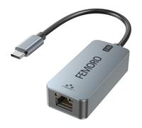 Adaptateur USB C vers Ethernet, adaptateur réseau USB C vers RJ45 2,5 Go, Internet LAN vers type C (Thunderbolt 4/3) avec 2,5 Gigabit, prend en charge Cat 6/6a pour ordinateur portable MacBook Pro/Air