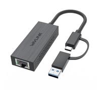 WAVLINK Adaptateur USB C vers Ethernet, Adaptateur 2,5 G USB LAN, Compatible avec Ordinateur Portable, PC avec Windows 7/8/10, XP, Vista, Mac OS 10.6 ou supérieur