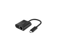 Adaptateur USB-C vers Ethernet - BELKIN - Connect - 100 W - 10/100/1000 Mbits - Noir